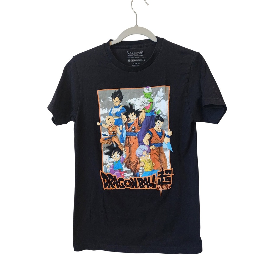 Dragon‎ Ball Z T-shirt Size Small Goku Super Saiyan Anime Black Crew Neck tee